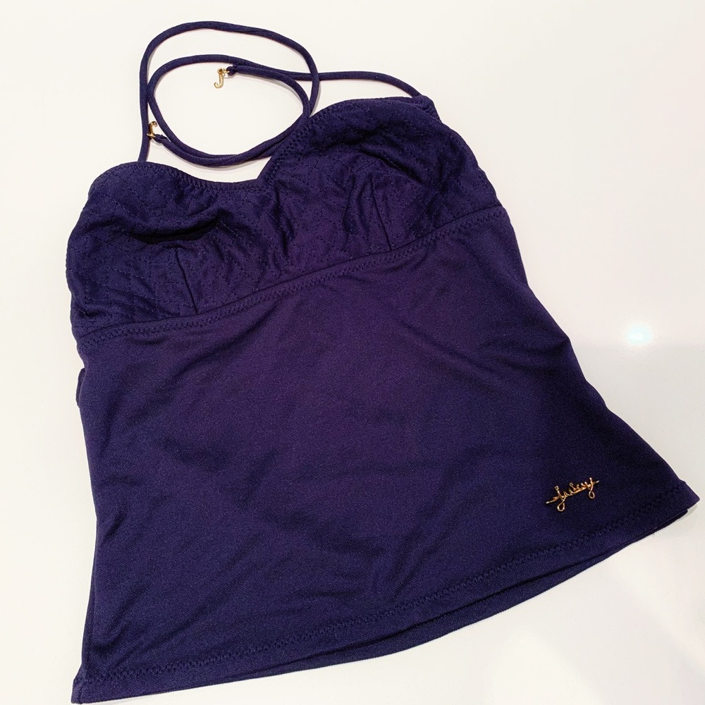 Juicy couture indigo tankini swim suit top (S)